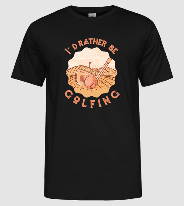 Inkább golfoznék minta fekete pólón