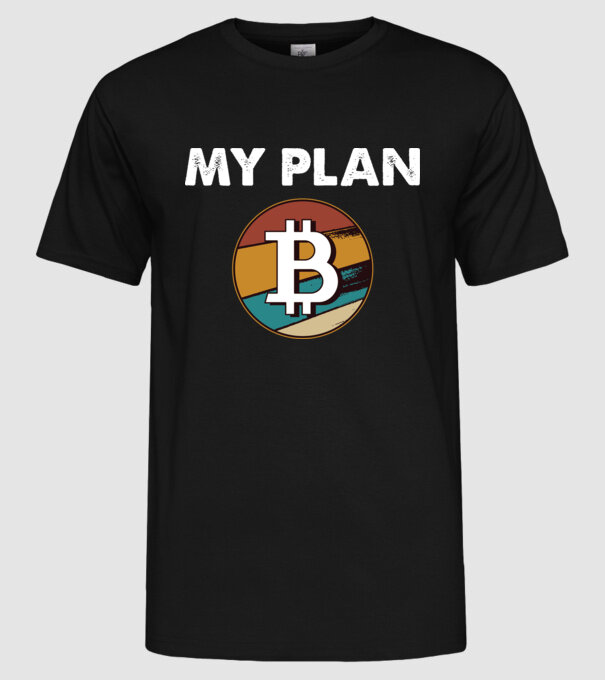 My plan B - Bitcoin minta fekete pólón