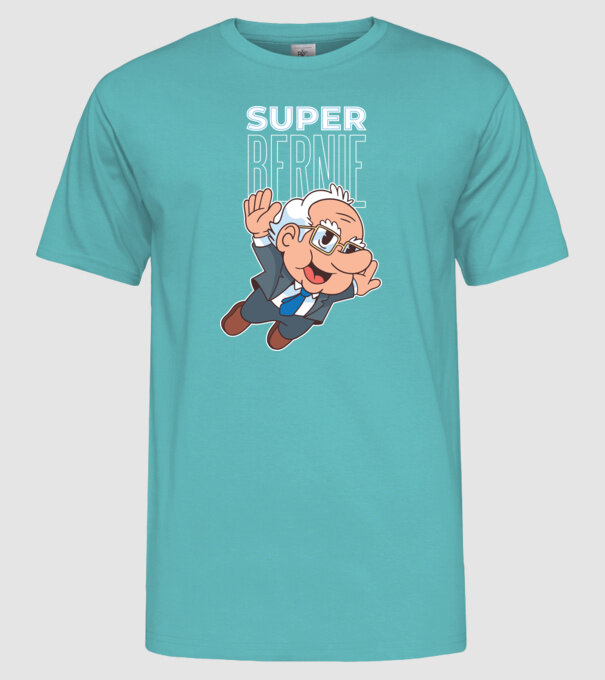 Super Bernie Sanders minta türkiz pólón