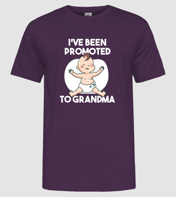 Nagymama lettem minta lila pólón