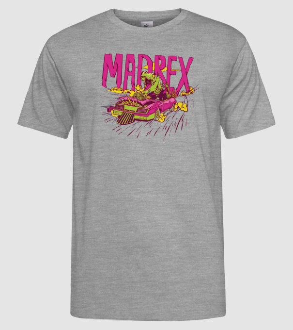 Trex Max minta szürke pólón