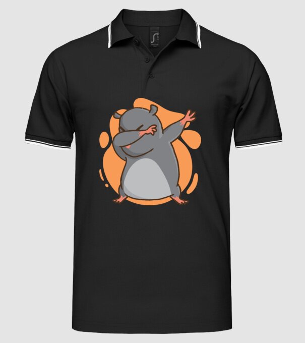 Vakond DAB minta fekete pólón
