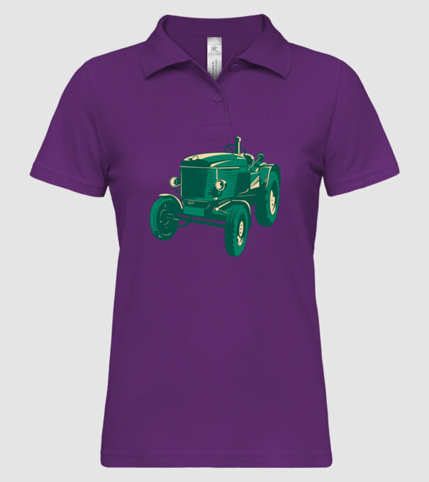 Régi Traktor minta menta pólón
