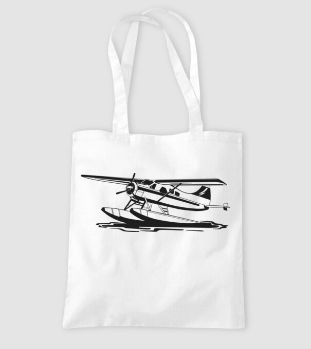 Hydroplane repülő minta fehér pólón