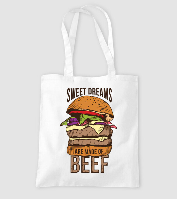 Sweet Dreams Beef minta fehér pólón