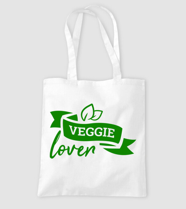 Veggie lover Zöldség imádó minta fehér pólón