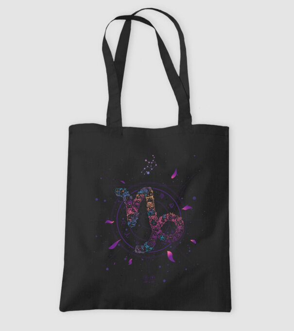Bak Csillagjegy Horoszkóp - Capricorn Zodiac minta fekete pólón