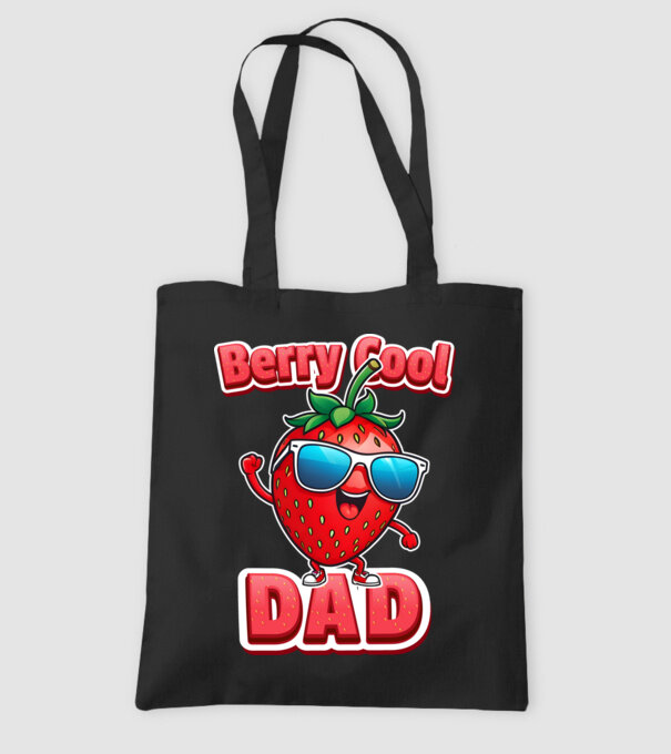 Berry Cool Dad Eper Napszemüvegben minta fekete pólón