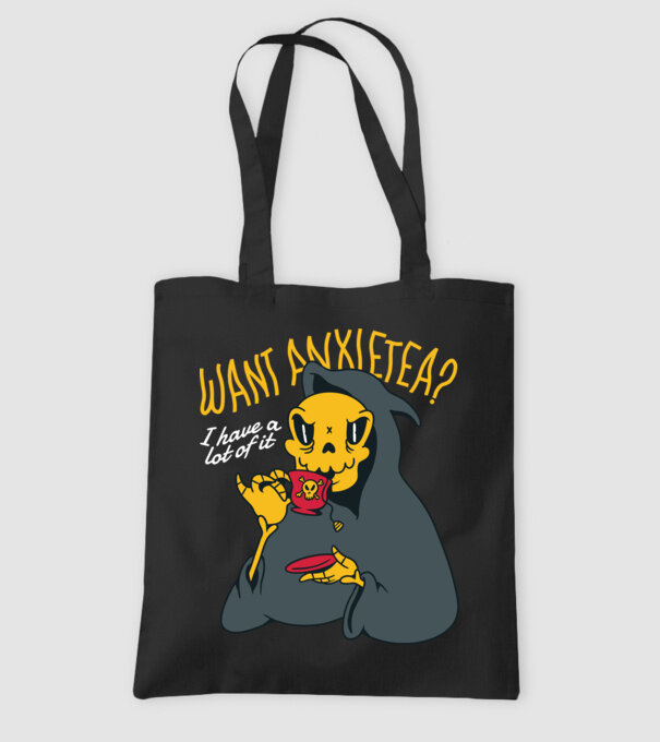 Want Anxietea? minta fekete pólón