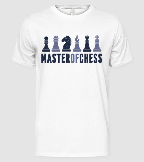 Master of Chess minta fehér pólón