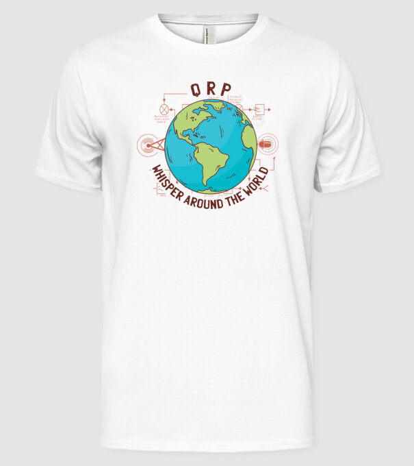 QRP Föld minta fehér pólón