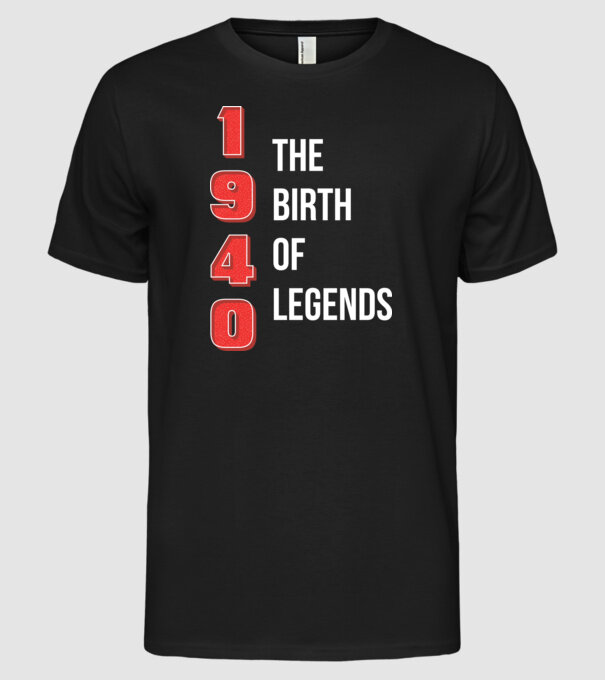 1940 the birth of legends minta fekete pólón