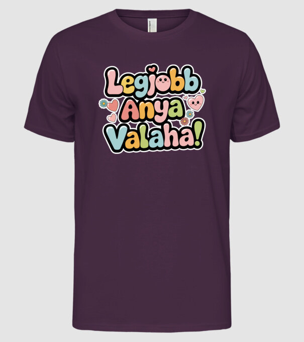 Legjobb Anya valaha minta lila pólón
