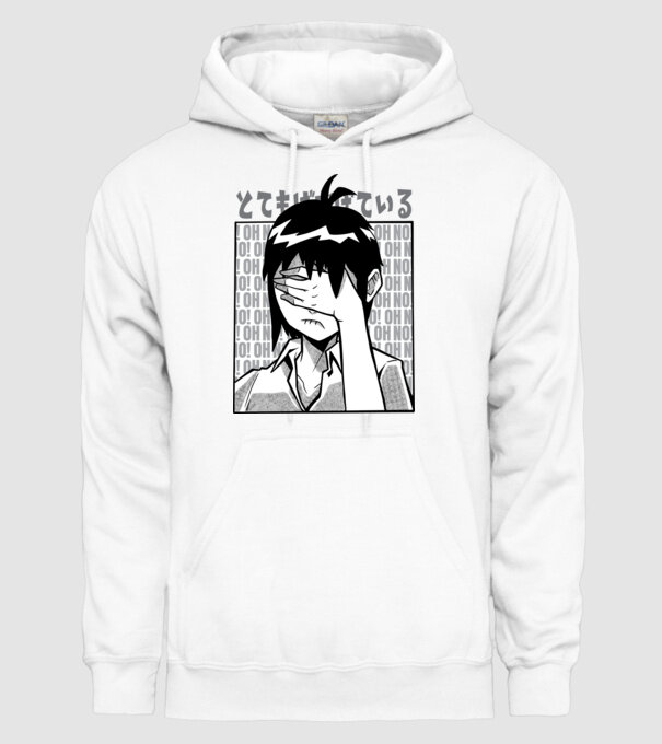 Anime Fej minta fehér pólón