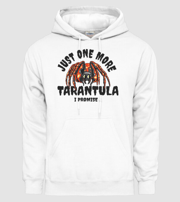 Tarantula minta fehér pólón