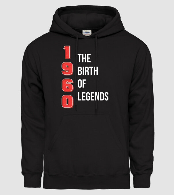 1960 the birth of legends minta fekete pólón