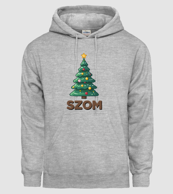 Faszom xmas - vicces karácsonyi póló minta szürke pólón