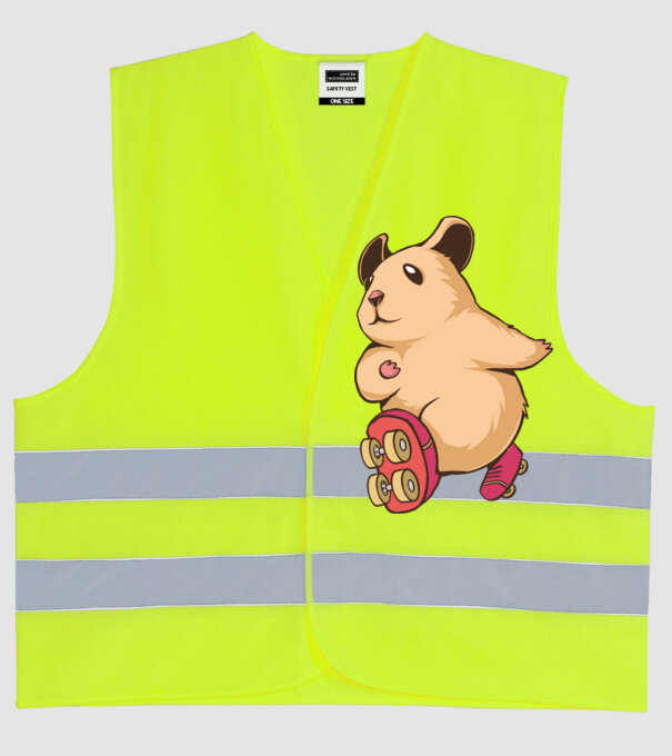 Görkoris hörcsög minta neonsárga pólón