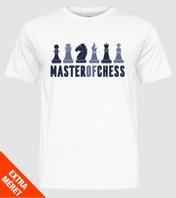 Master of Chess minta fehér pólón