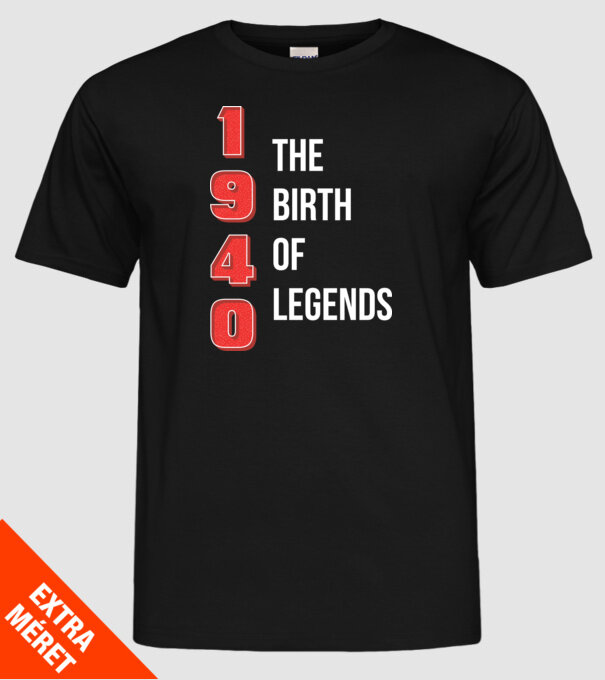 1940 the birth of legends minta fekete pólón