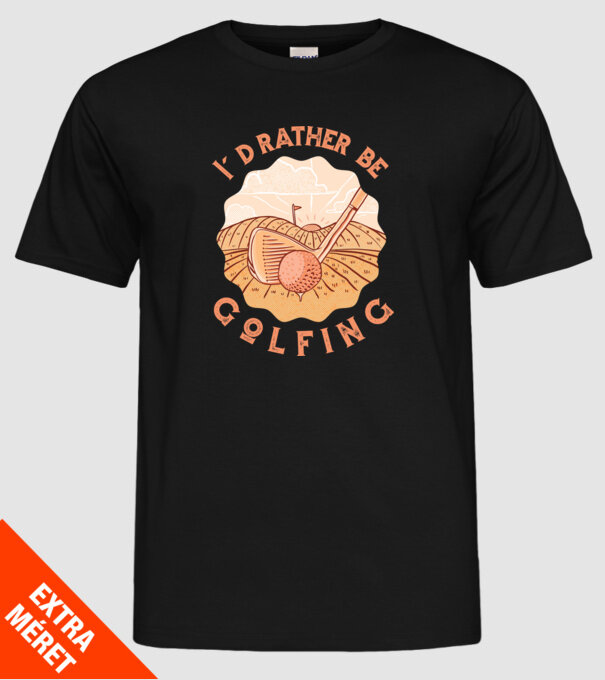 Inkább golfoznék minta fekete pólón