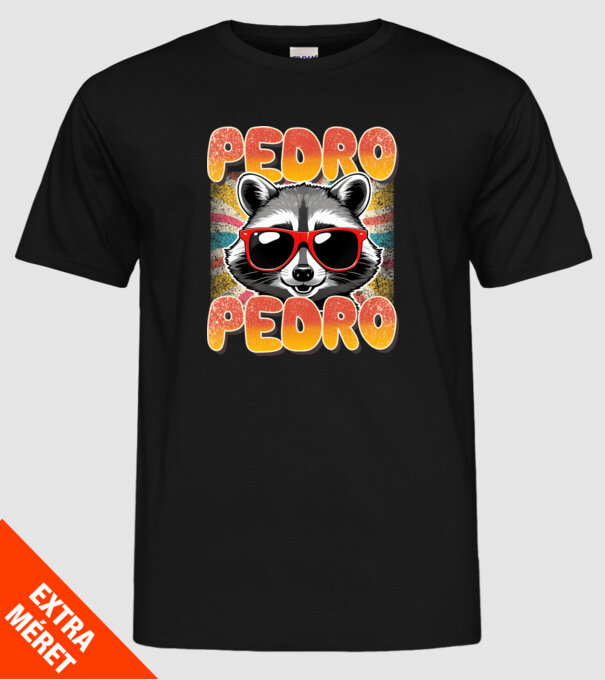 Pedro Pedro Groovy Retro minta fekete pólón