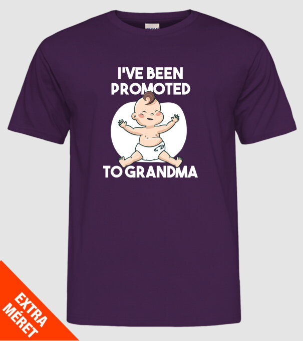Nagymama lettem minta lila pólón