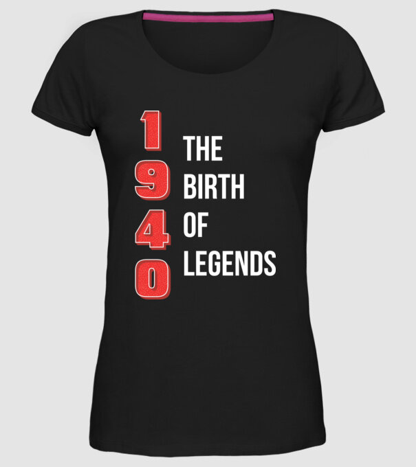 1940 the birth of legends minta fekete pólón