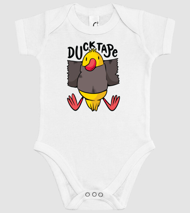 Duck Tape minta fehér pólón