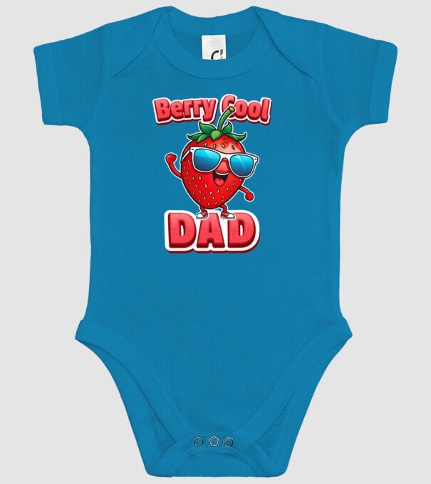 Berry Cool Dad Eper Napszemüvegben minta türkiz pólón