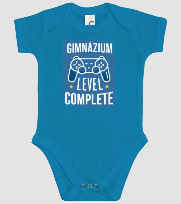 Gimnázium level completed minta türkiz pólón