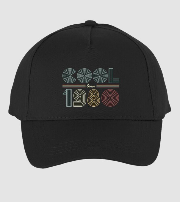 Cool Since 1980 minta fekete pólón