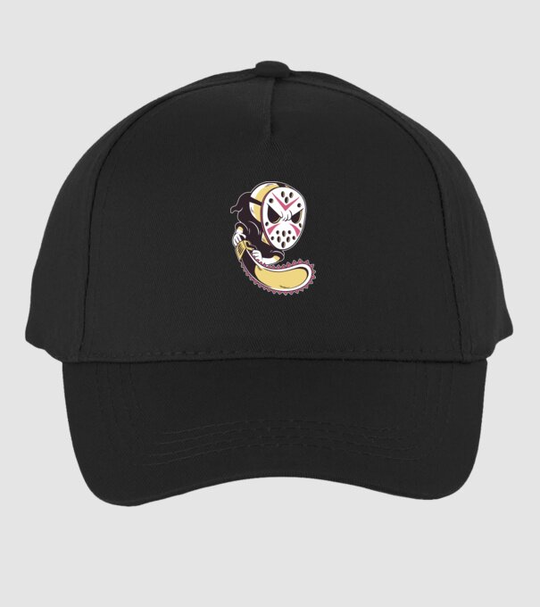 Grim Reaper Jason maszk minta fekete pólón