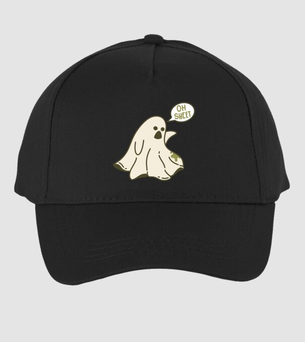 Sheet Ghost minta fekete pólón