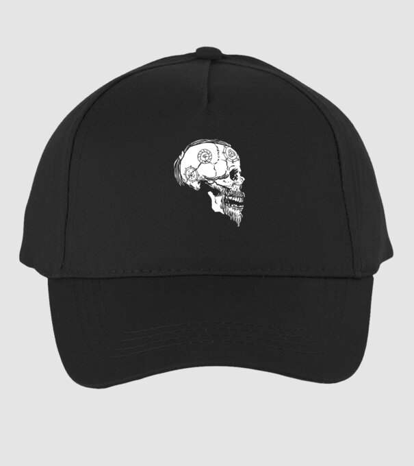 Viiking Skull minta fekete pólón