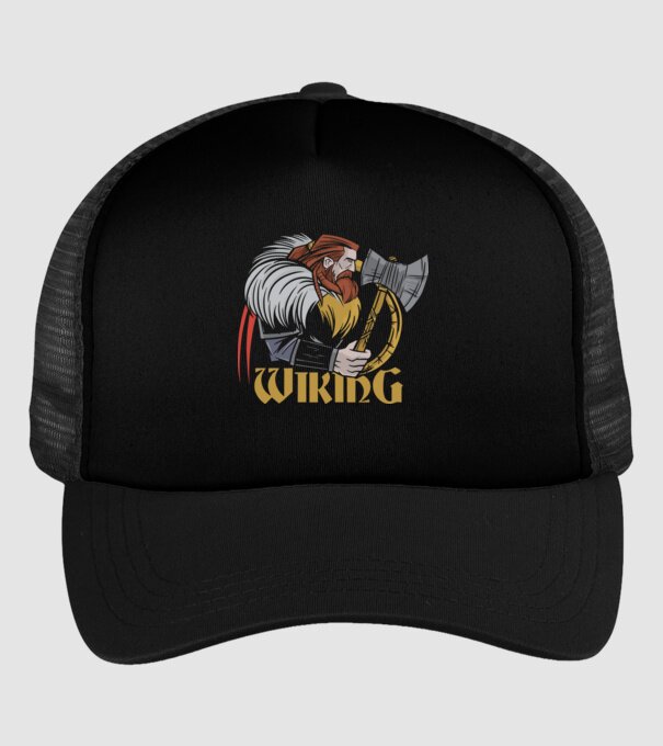 Viking minta fekete pólón