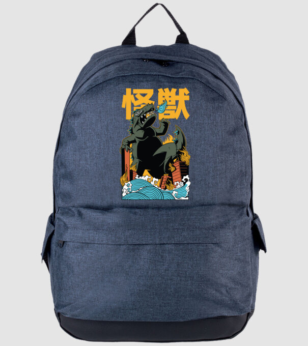 Kaiju minta farmerkék pólón