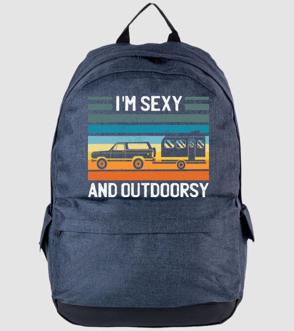 Sexy And Outdoorsy minta farmerkék pólón