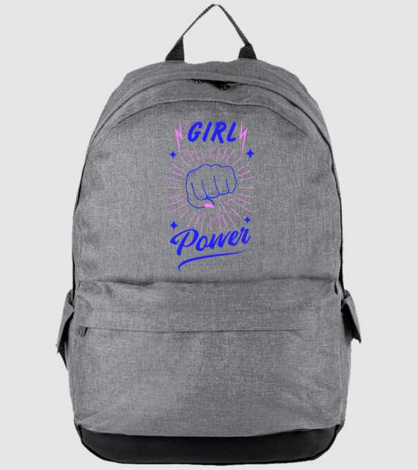 Girl Power Nőnap minta szürke pólón