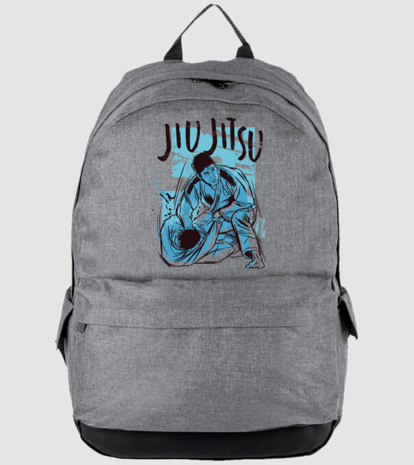 Jiu Jitsu minta szürke pólón