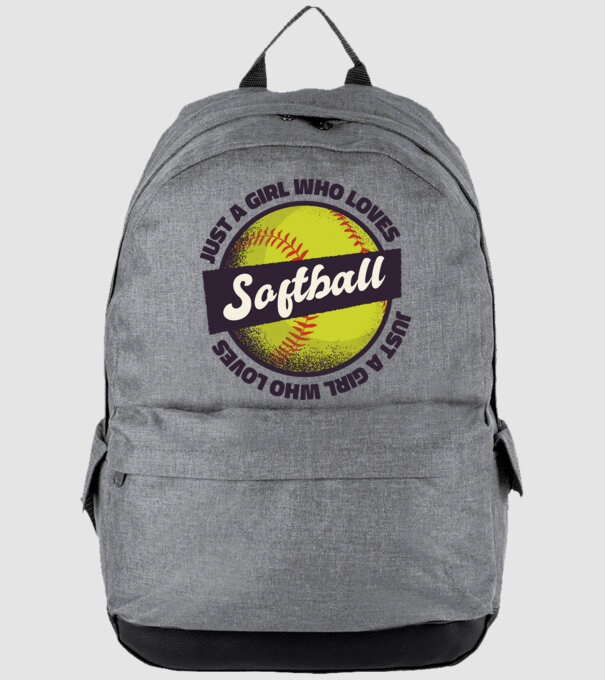 Softball minta szürke pólón