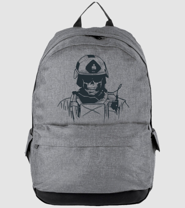 Special Force Skull minta szürke pólón