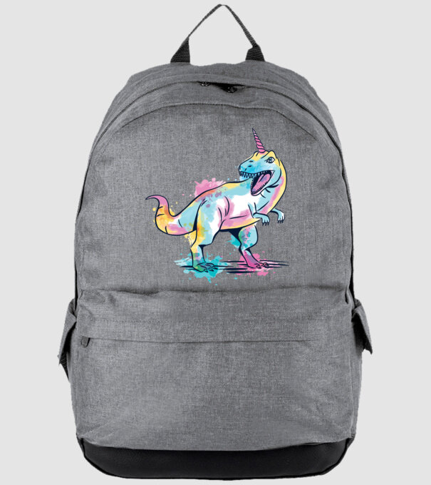 Unicornsaurus - Unikornis Dinoszaurusz minta szürke pólón