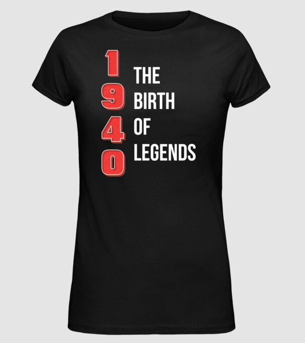 1940 the birth of legends minta fekete pólón
