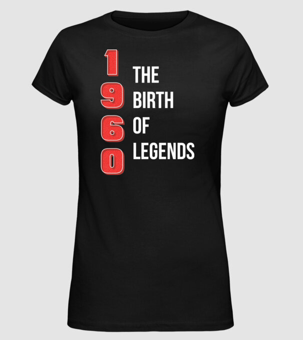 1960 the birth of legends minta fekete pólón
