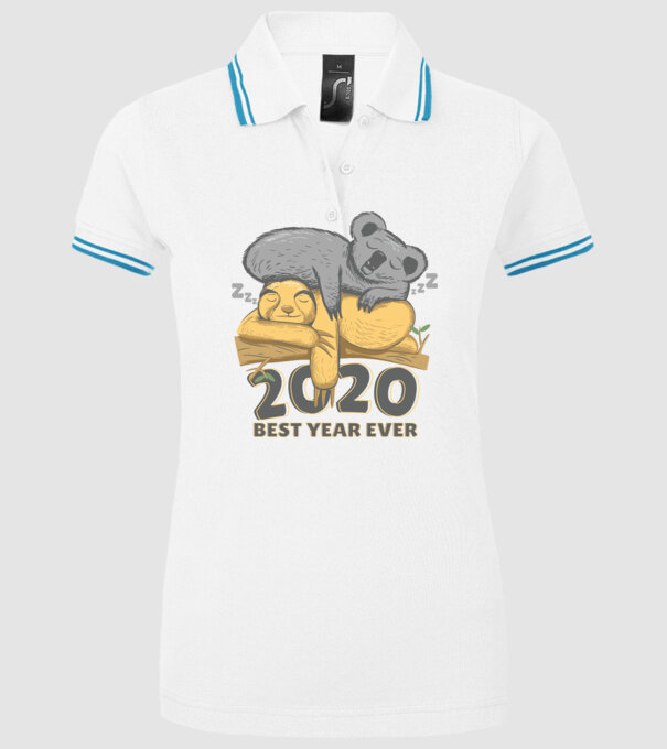 2020 A valaha volt legjobb év minta fehér pólón