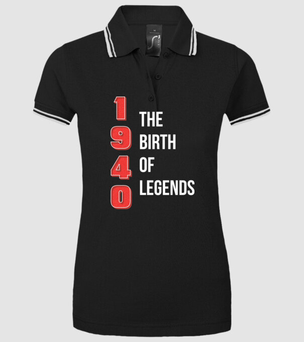 1940 the birth of legends minta fekete pólón