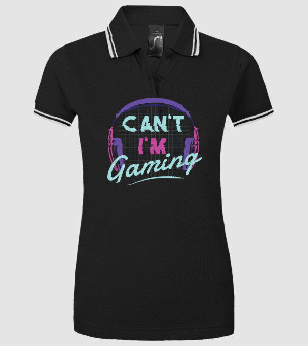Can't I'm Gaming - Gamer minta fekete pólón