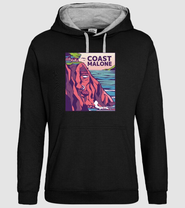Coast Malone minta fekete pólón