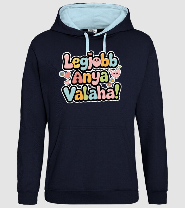 Legjobb Anya valaha minta sötétkék pólón